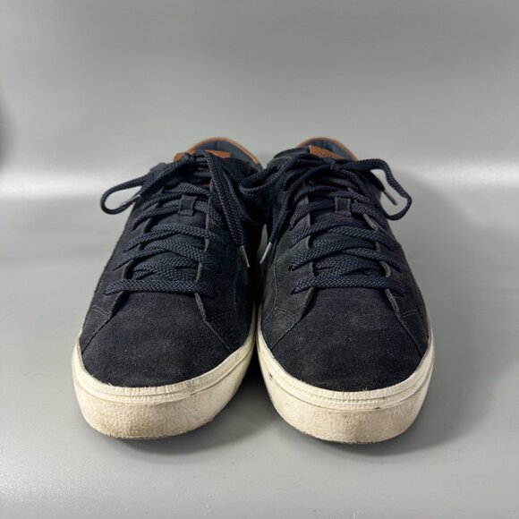 Vince Parker Low Top Sneakers in Coastal Blue Suede, Size US 10.5 - Picture 3 of 14